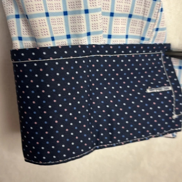 Con.Struct Cooling Comfort Slim Fit Check Stretch Button Up Shirt Size Large - Picture 5 of 10